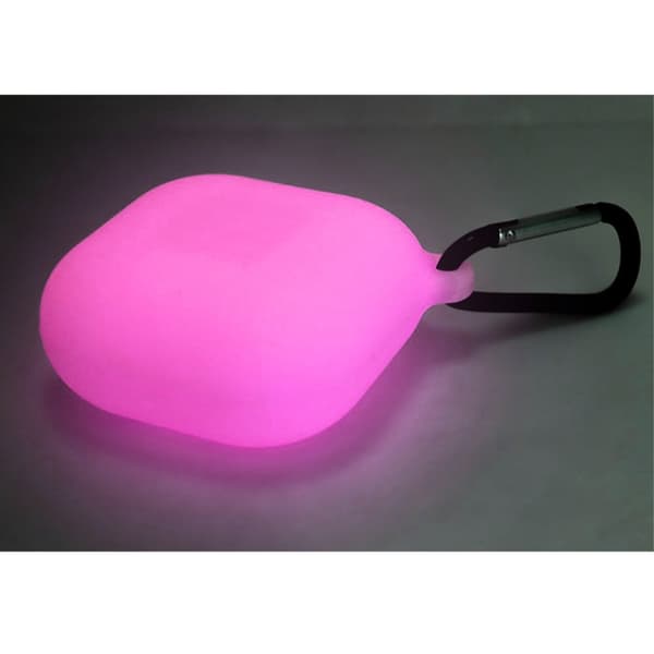 Beats Fit Pro enkelt silikonfodral med karbinhake - Noctilucent Rosa Rosa