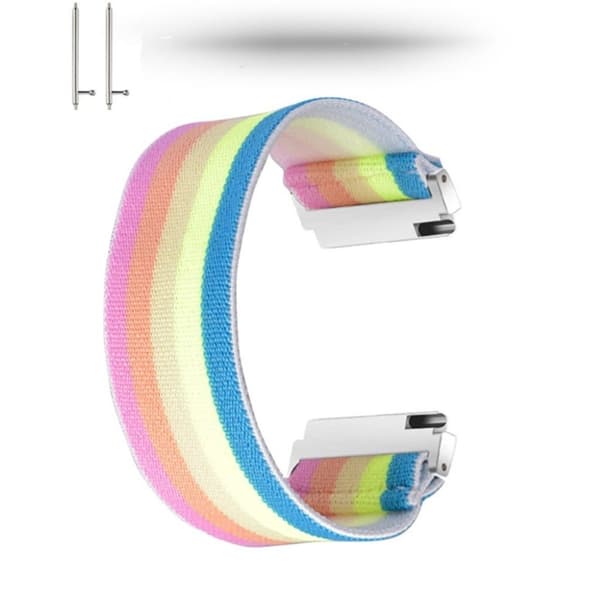 Värikäs nailon kellonauha Huawei-kelloon - Sateenkaari Multicolor