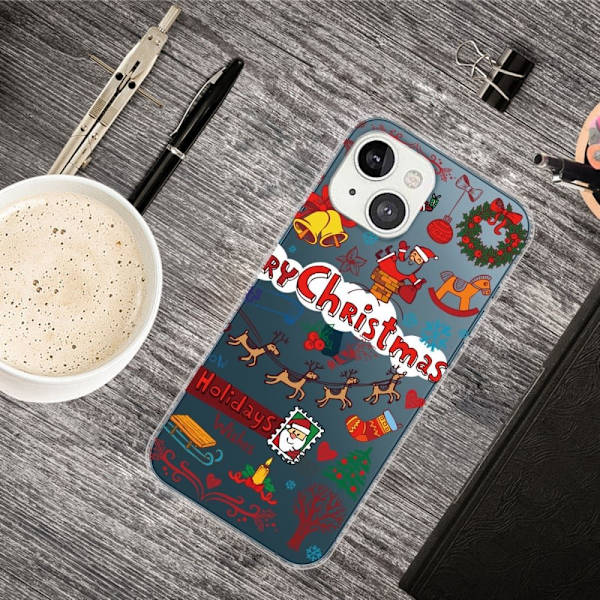 Deco iPhone 13 Mini skal - Juldekoration multifärg