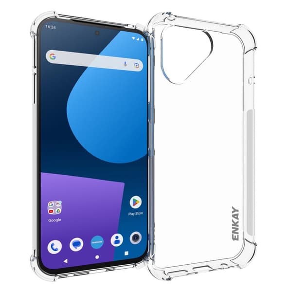 ENKAY klart fallsikkert etui for Fairphone 5 Transparent