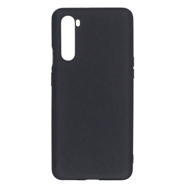 Pure Colour Matte Soft TPU Cover Phone Case til OnePlus Nord - Sort Black