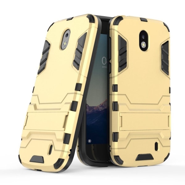Nokia 1 kickstand kombinationsfodral - Guld Guld