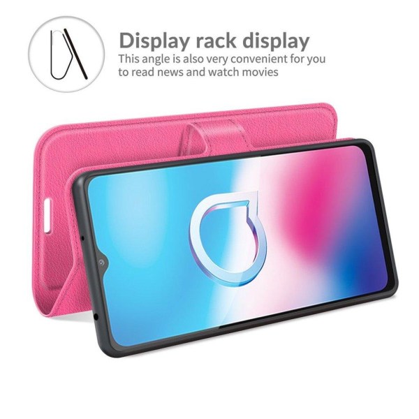 Classic Alcatel 3L (2021) / 1S (2021) flip case - Rose Pink