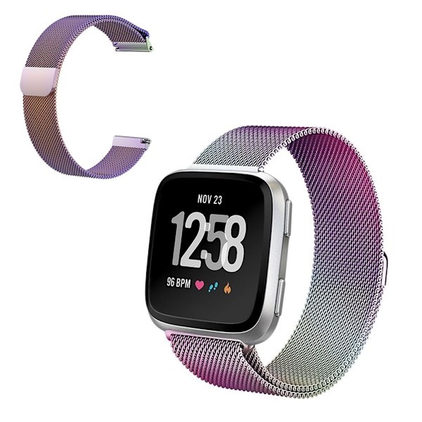 Fitbit Versa 3 hållbar rostfritt stål klockarmband - Multi-color multifärg