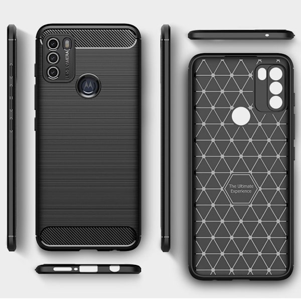 Carbon Flex case Motorola Moto G50 - Blå Blue
