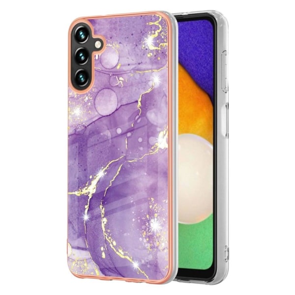Marble Samsung Galaxy A34 5G Etui - Lilla Marmor Purple
