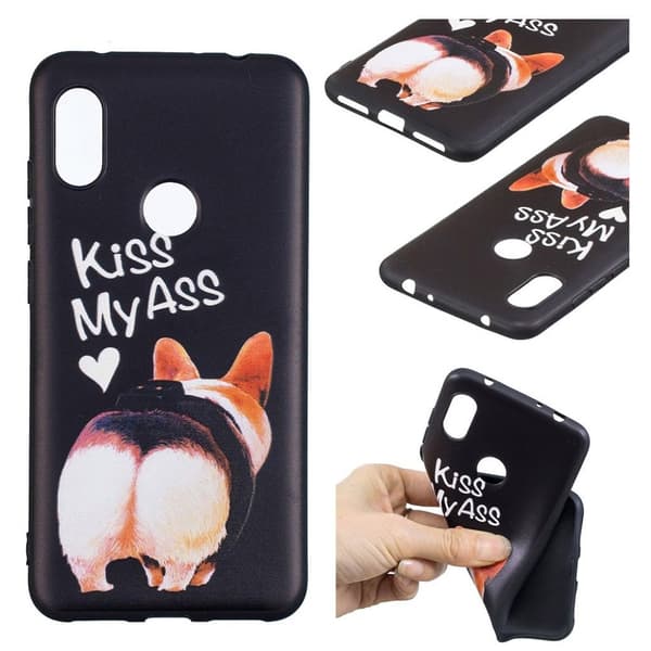 Xiaomi Redmi Note 6 Pro Mönsterfodral - Kiss My Ass multifärg