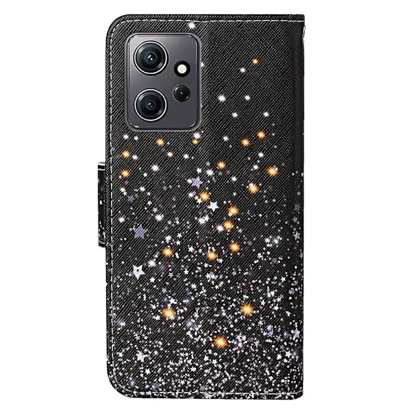 Wonderland Xiaomi Redmi Note 12 Flip Etui - Sort Stjerne Black