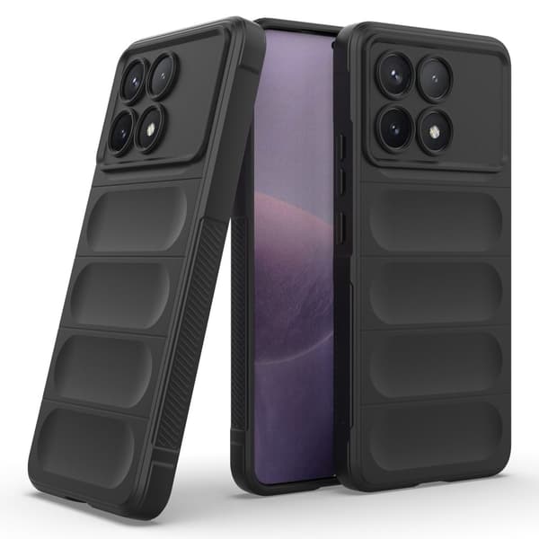 Mjukt greppformat Xiaomi Redmi K70 / Xiaomi Redmi K70 Pro skal - Mörkgrå Silvergrå