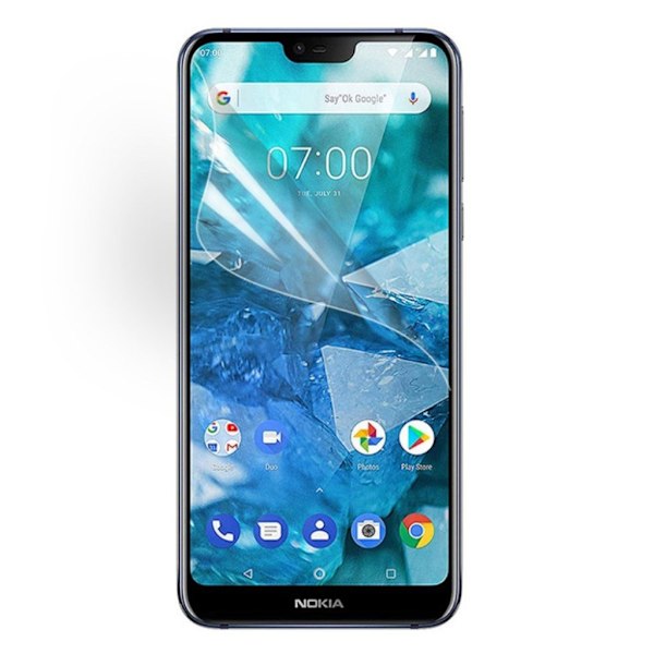 Nokia 8.1 ultra klar LCD skærmbeskytter Transparent