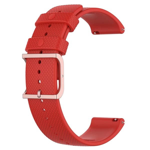 20mm Universal dots design silikoni ranneke - Punainen Red