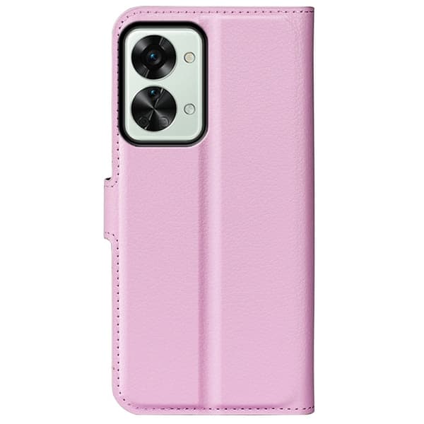 Classic OnePlus Nord 2T flip etui - Rosa Pink