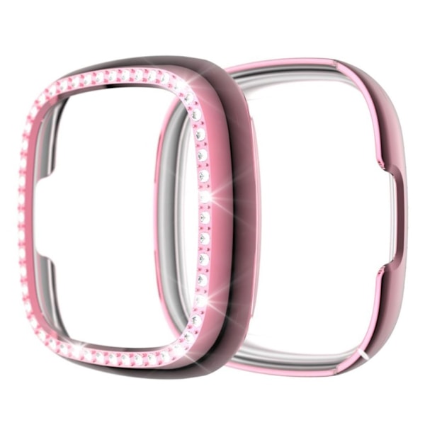 Fitbit Versa 3 / Sense snygg strassram - Rosa Rosa