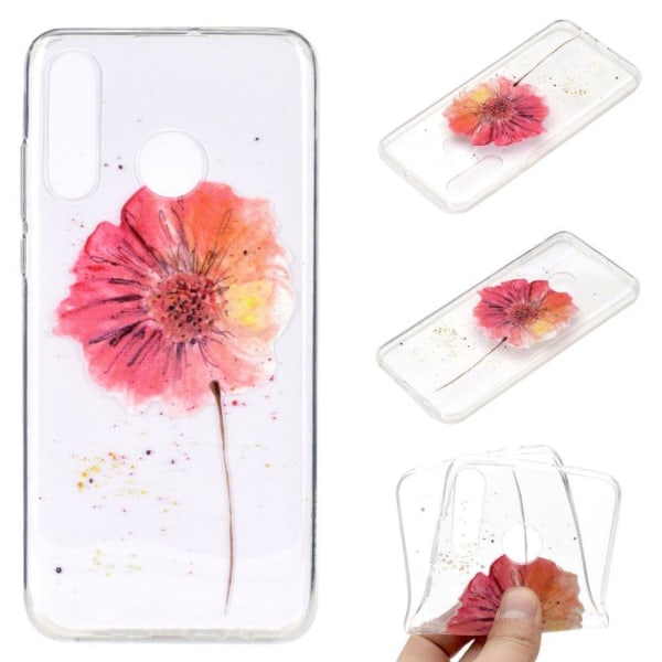 Deco Samsung Galaxy A70e Cover - Smuk blomst Pink