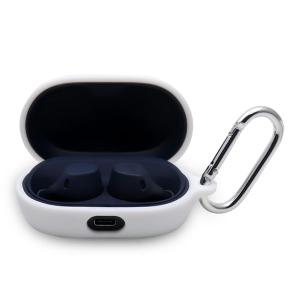 Jabra Elite 7 Active silikoneetui med nøglering - Hvid White