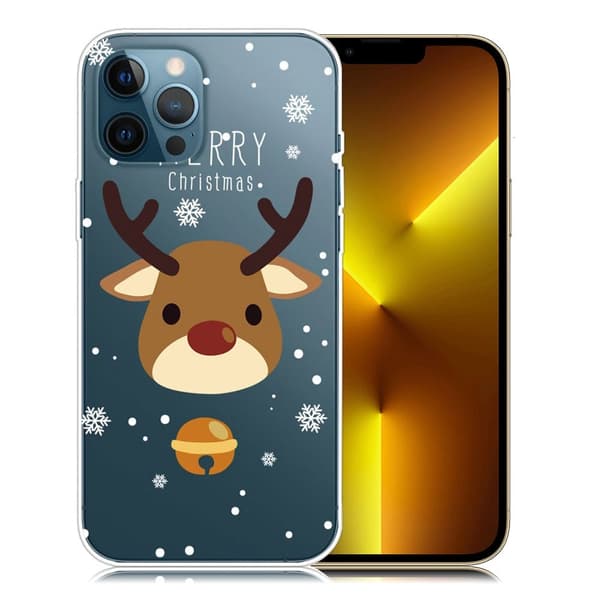 Joulu iPhone 13 Pro Max tapauksessa - Peura Kello Multicolor