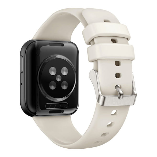Oppo Watch 3 silikonikellon hihna - Starlight White