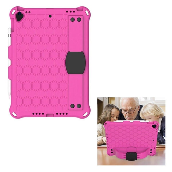 iPad 10.2 (2019) honeycomb EVA silicone combo case - Rose Pink