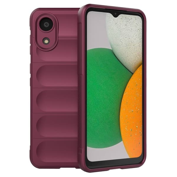 Mjukt greppformat Samsung Galaxy A03 Core skal - Röd Röd
