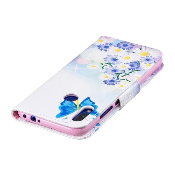 Wonderland Xiaomi redmi Note 7 / Note 7S flip case - Blå Sommerfugl Multicolor