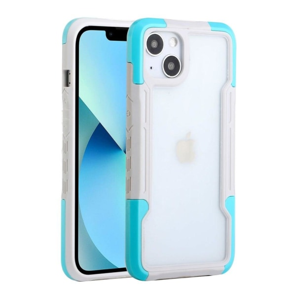 Stødsikkert beskyttelses cover til iPhone 13 - Hvid/Blå Multicolor