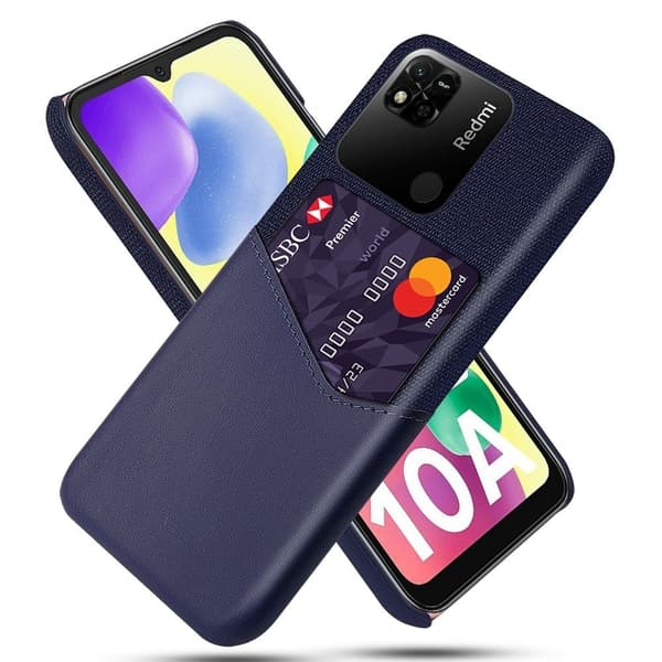 Bofink Xiaomi Redmi 10A skal med korthållare - Blå Blå