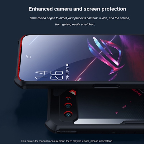 Iskunkestävä hybridikotelo Asus ROG Phone 5s / Asus ROG Phone 5 - Musta Black