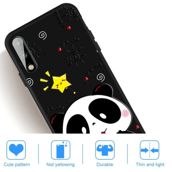 Imagine Huawei P40 Lite E deksel - Panda Multicolor