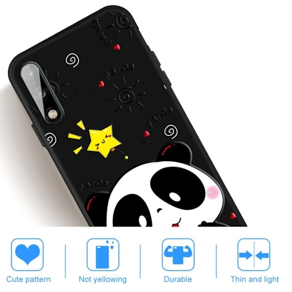 Imagine Huawei P40 Lite E kuoret - Panda Multicolor