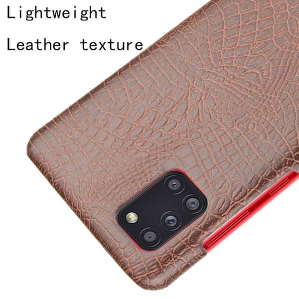 Croco etui - Samsung Galaxy A31 - Brun Brown