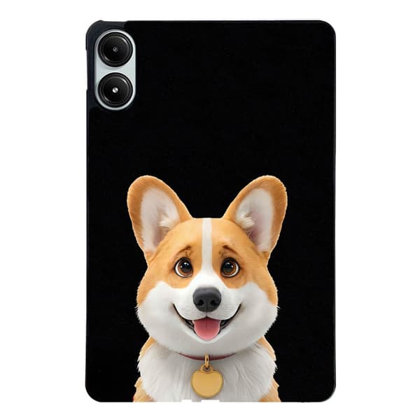 Flexible Case Xiaomi Redmi Pad Pro 5G / Pad Pro / Poco Pad 4G Pattern Printing Slim Tablet Protective Cover - Corgi Brown