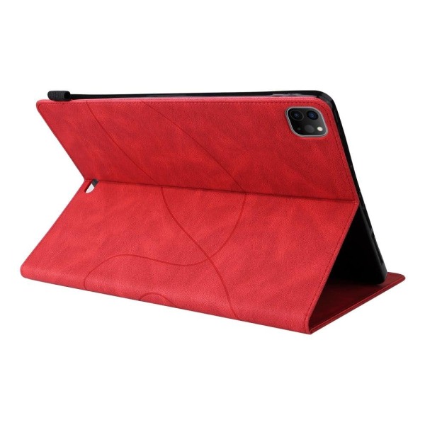 iPad Pro 12.9 (2021) / (2020) / (2018) KT dual color leather fli Red