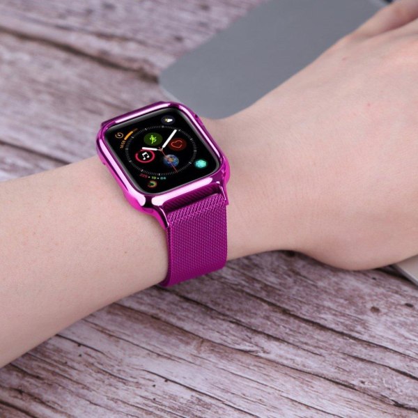 Apple Watch serie 4 40mm milanesisk urrem i rustfrit stål - mørk Purple