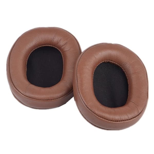 1 par Audio-Technica ATH-M50X / MSR7 / M40 / M20 ørepuder i læder - Brun Brown