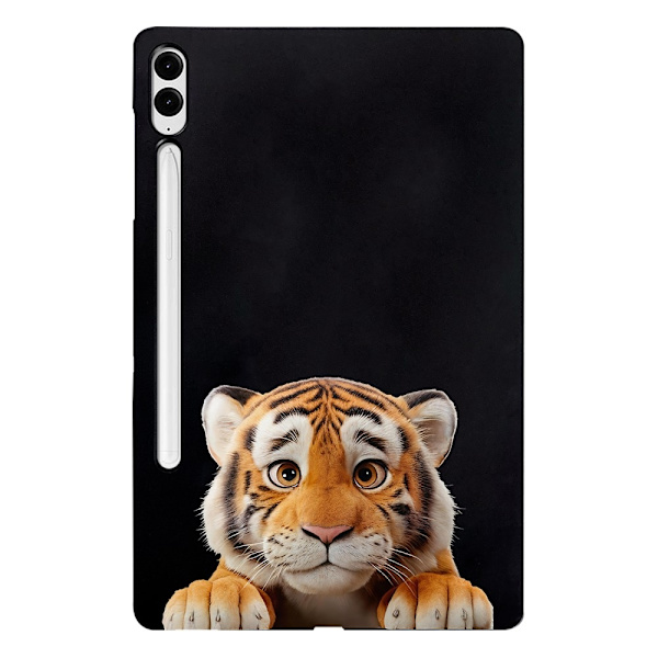 Samsung Galaxy Tab S10 Plus / S9 FE Plus / S9 Plus Case Pattern Printing Slim Flexible Tablet Protective Cover - Little Tiger Brown