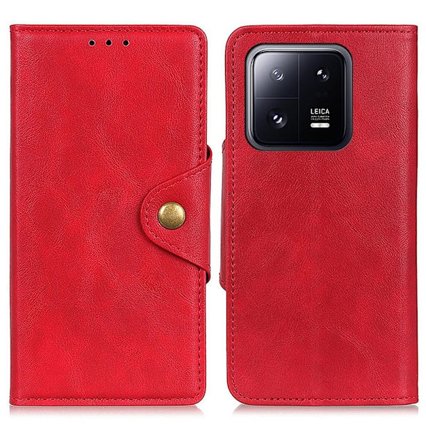 Alpha läder Xiaomi 13 Pro fodral - Röd Röd