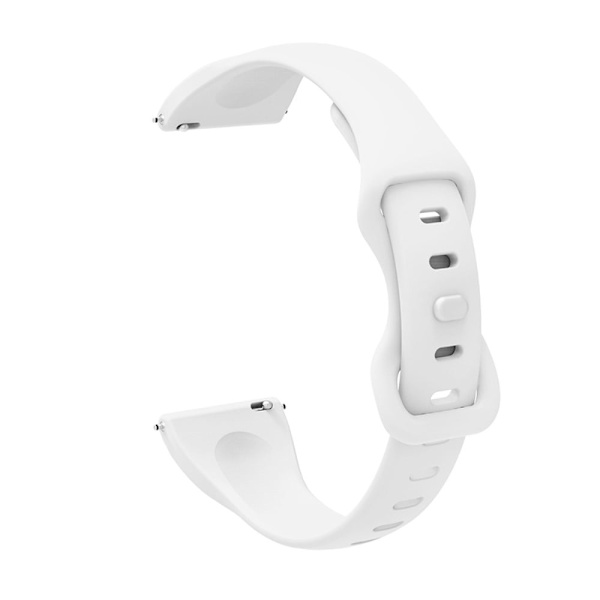 22mm Universal silikone 8-formet spænde urrem - Hvid White