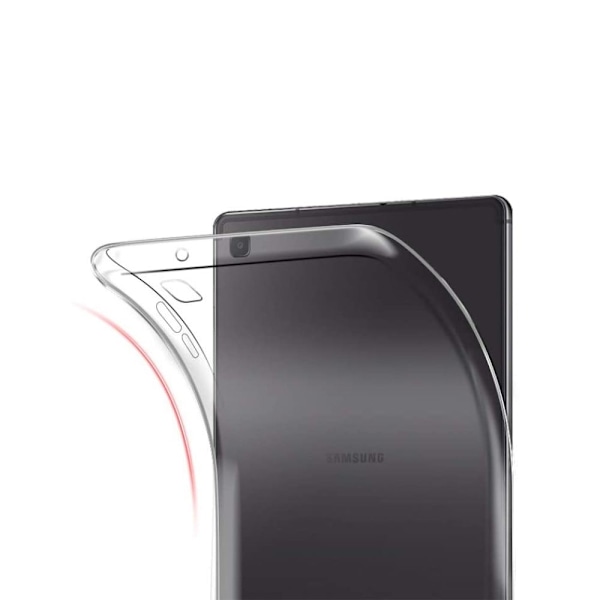 Frostat halvtransparent fodral till Samsung Galaxy Tab S6 Lite - Transparent Transparent