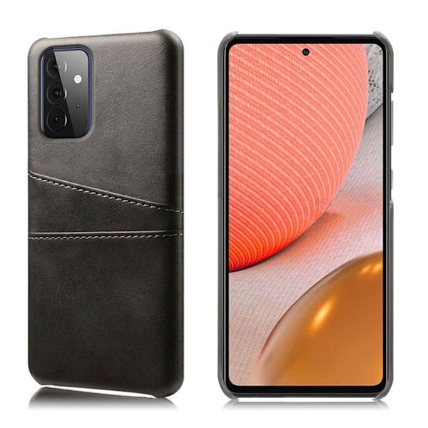 Dual Card Etui Samsung Galaxy A72 5G - Sort Black