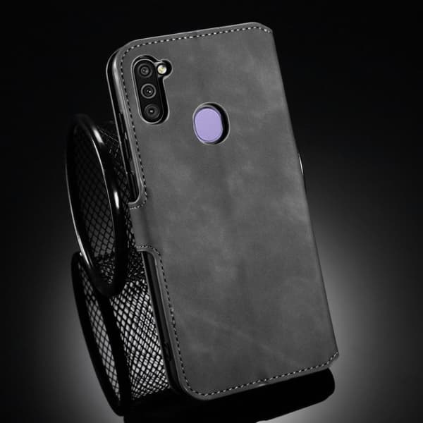 DG.MING Samsung Galaxy A11 retrokuoret - Harmaa Silver grey