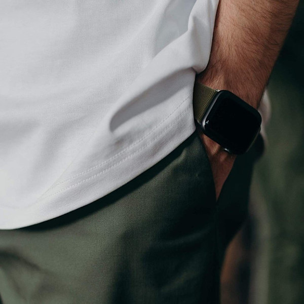 Apple Watch 42mm - 44mm elastinen kellonhihna - Vihreä Green