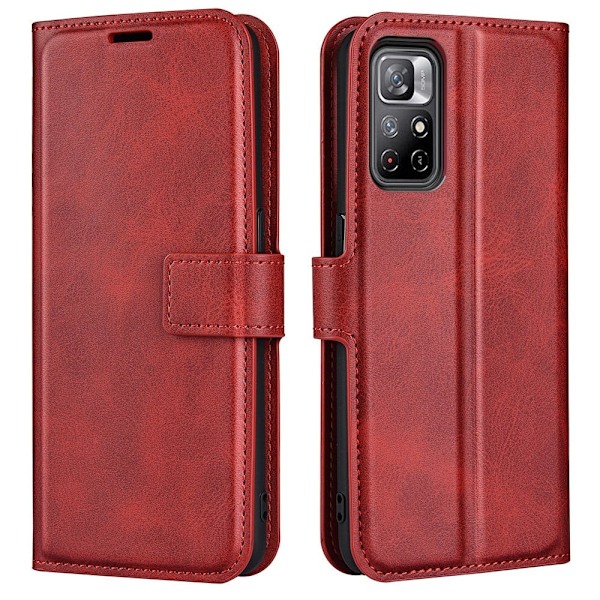 Lompakko Nahkakotelo For Xiaomi Redmi Note 11T 5G / Note 11s 5g - Punainen Red