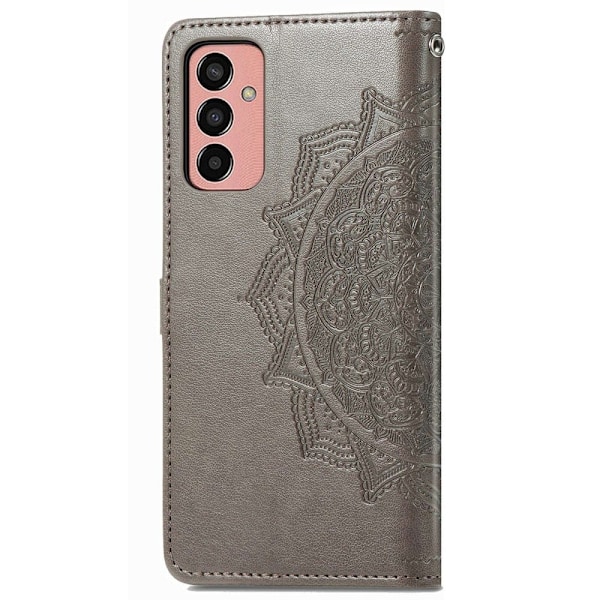 Mandala Samsung Galaxy M13 4g Flip Etui - Grå Silver grey