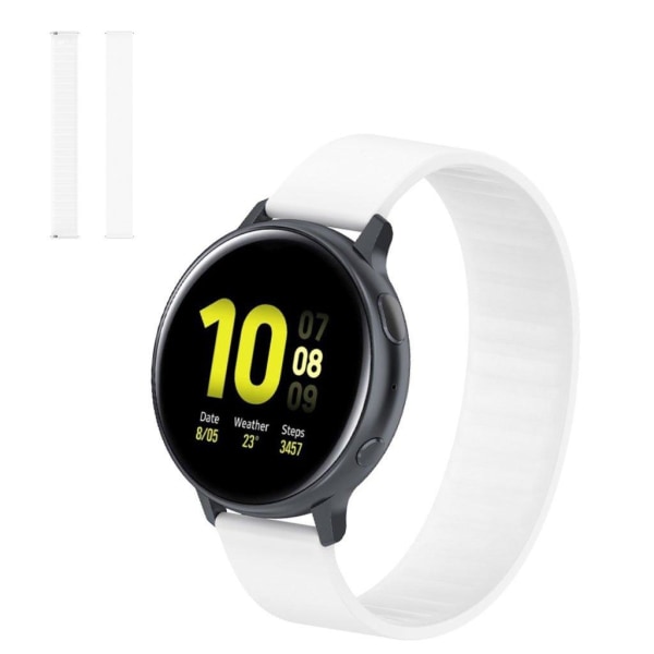 18mm Universal elastic silicone watch strap - White / Size: 170m White