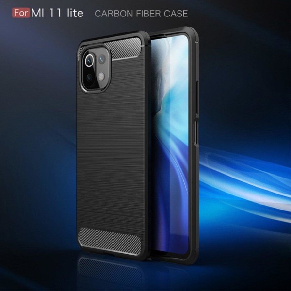 Carbon Flex case - Xiaomi Mi 11 Lite 5G / Mi 11 Lite - Sort Black