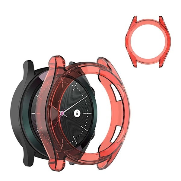 Huawei Watch GT 2 42mm durable clear frame - Red Red