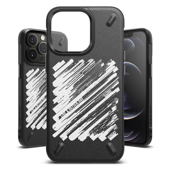 RINGKE ONYX DESIGN - iPhone 13 Pro Max - Måla Svart