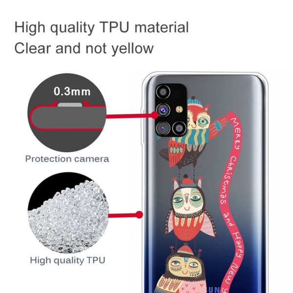 Juleveske til Samsung Galaxy M51 - Juleugle Multicolor