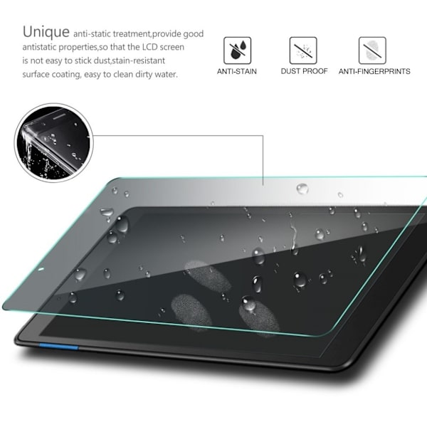Lenovo Tab E8 tempered glass screen protector Transparent