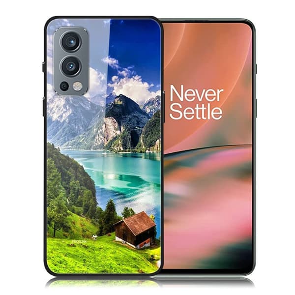 Fantasy OnePlus Nord 2 5G skal - Gröna Kullar Och Hyddor multifärg
